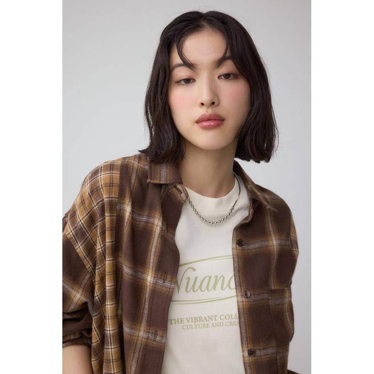 切替デザインチェックシャツ | AZUL BY MOUSSY | 詳細画像14 