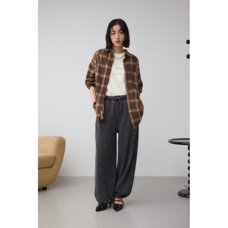 切替デザインチェックシャツ | AZUL BY MOUSSY | 詳細画像15 
