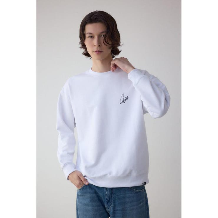 筆記体バックプリント裏毛トップス | AZUL BY MOUSSY | 詳細画像2 