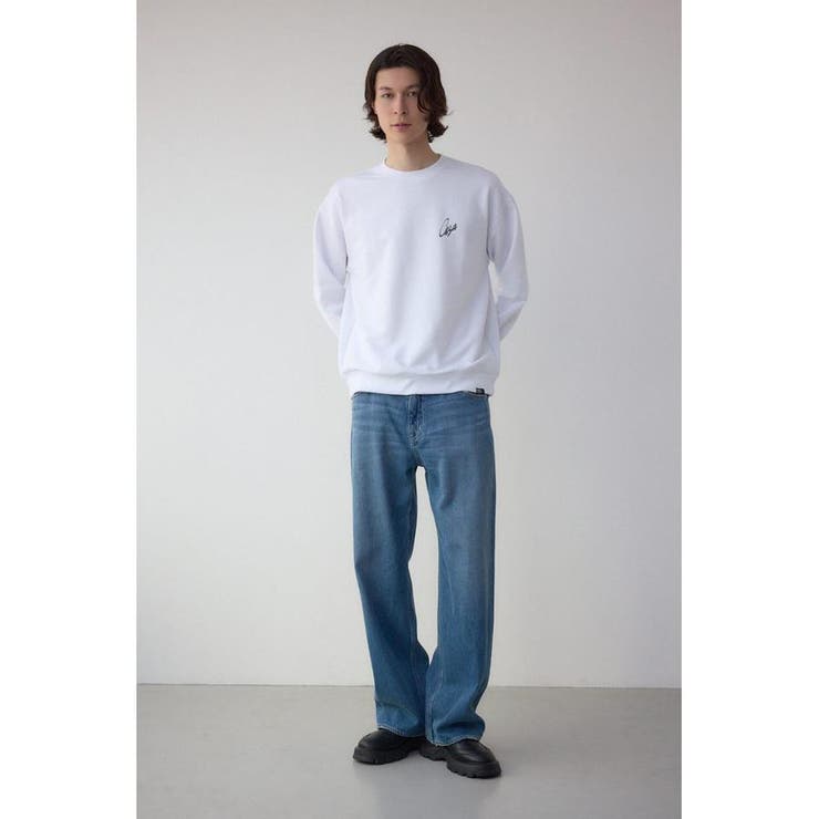 筆記体バックプリント裏毛トップス | AZUL BY MOUSSY | 詳細画像3 