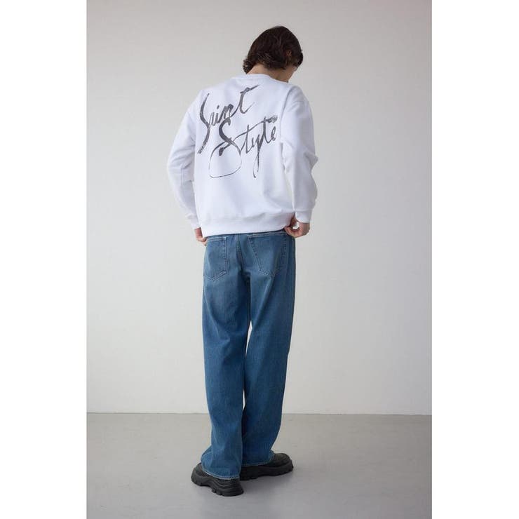 筆記体バックプリント裏毛トップス | AZUL BY MOUSSY | 詳細画像4 