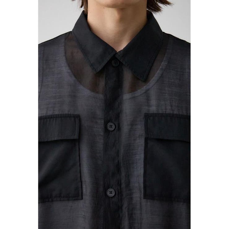 シアーCPOシャツ | AZUL BY MOUSSY | 詳細画像7 