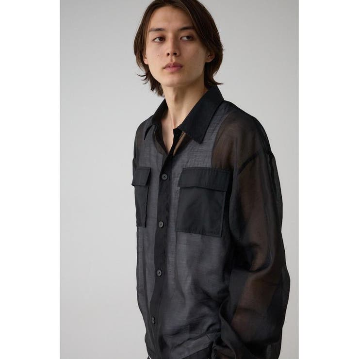 シアーCPOシャツ | AZUL BY MOUSSY | 詳細画像1 