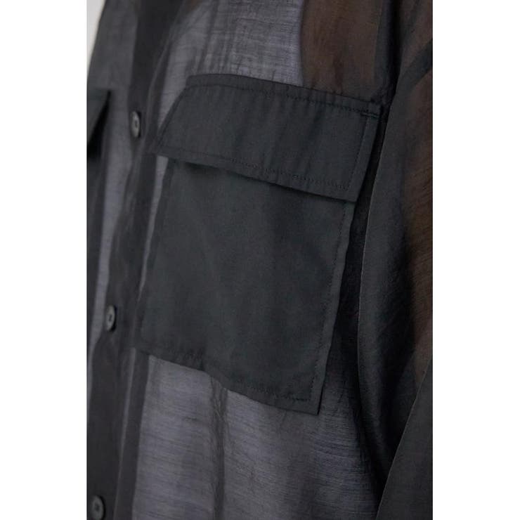 シアーCPOシャツ | AZUL BY MOUSSY | 詳細画像9 