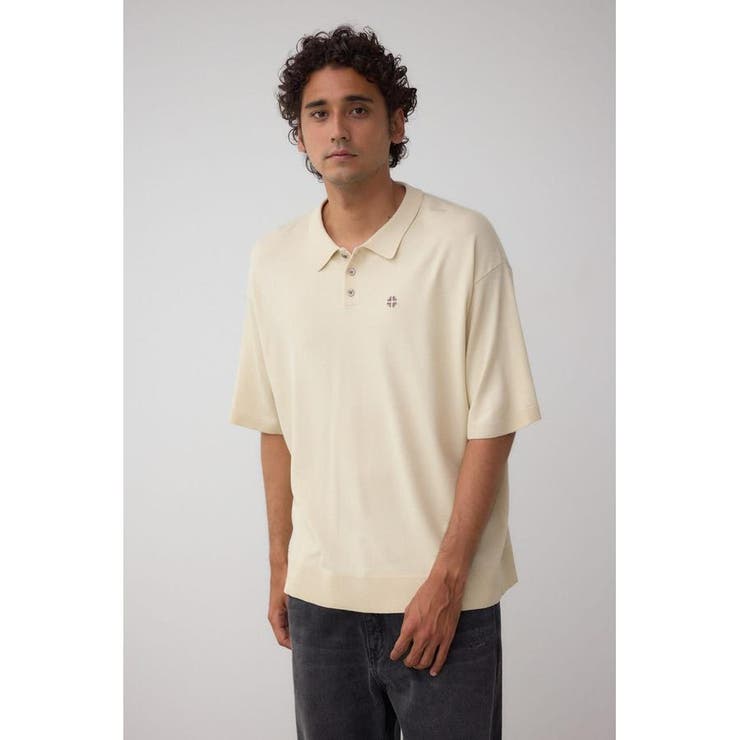 C/Tワンポイントニットポロシャツ | AZUL BY MOUSSY | 詳細画像34 