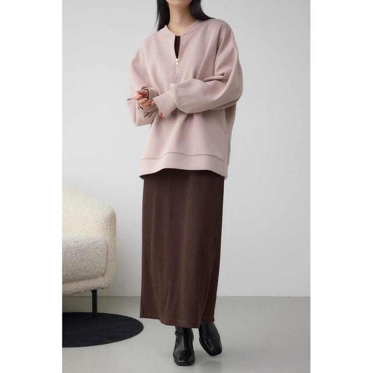 ハーフジップスウェットワンピース | AZUL BY MOUSSY | 詳細画像19 