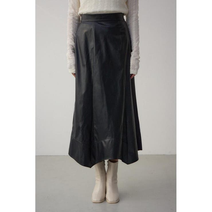 フェイクレザーハンカチーフヘムスカート | AZUL BY MOUSSY | 詳細画像5 