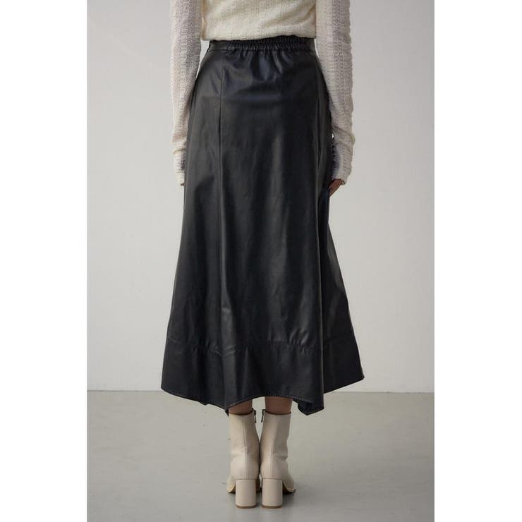 フェイクレザーハンカチーフヘムスカート | AZUL BY MOUSSY | 詳細画像7 