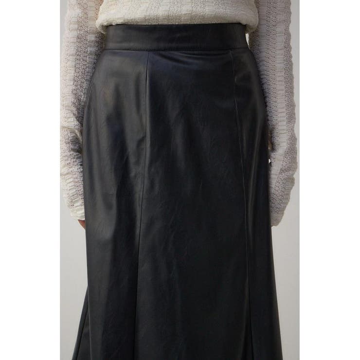 フェイクレザーハンカチーフヘムスカート | AZUL BY MOUSSY | 詳細画像8 