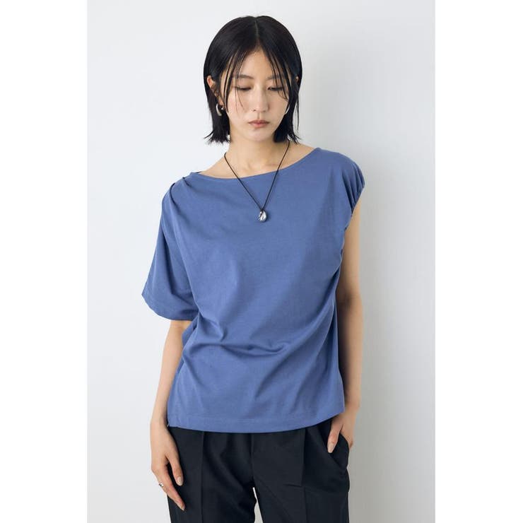 BLU | アシンメトリードレープトップス | AZUL BY MOUSSY