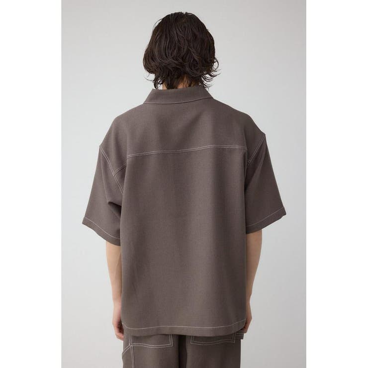 アウトステッチブッチャーシャツ | AZUL BY MOUSSY | 詳細画像18 