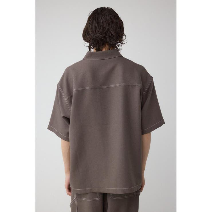 アウトステッチブッチャーシャツ | AZUL BY MOUSSY | 詳細画像18 