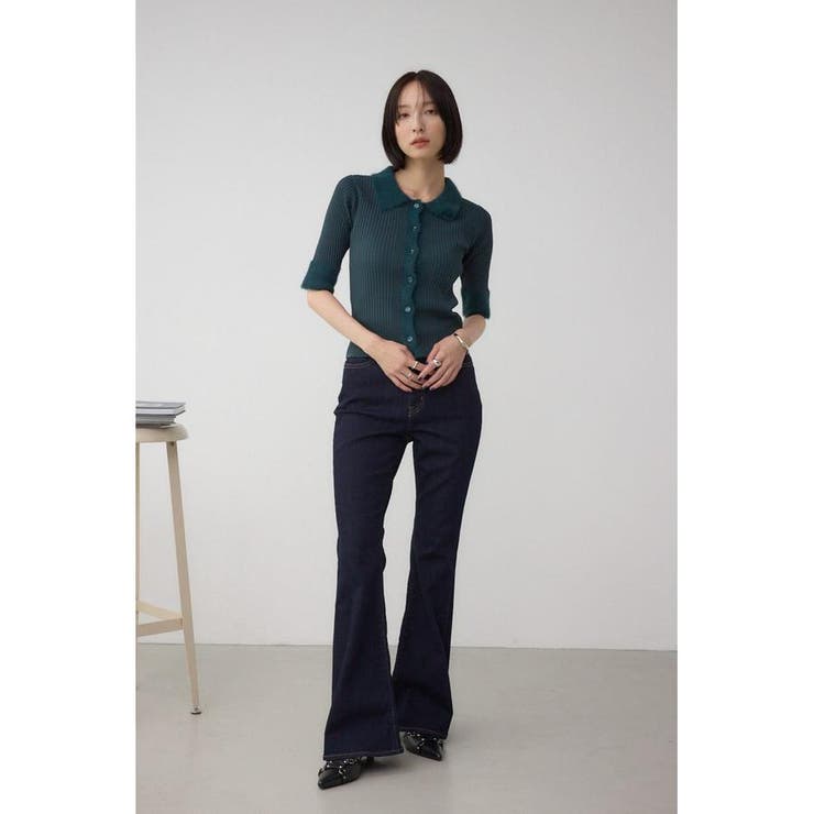 シャギーコンビポロニットトップス | AZUL BY MOUSSY | 詳細画像22 