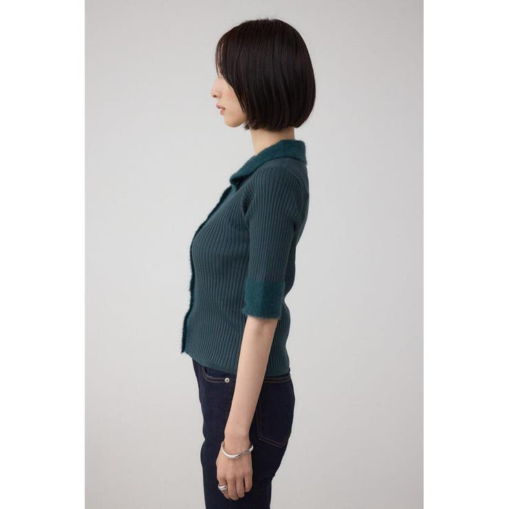 シャギーコンビポロニットトップス | AZUL BY MOUSSY | 詳細画像24 