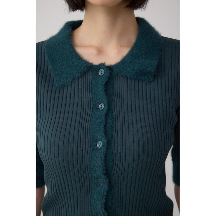 シャギーコンビポロニットトップス | AZUL BY MOUSSY | 詳細画像26 