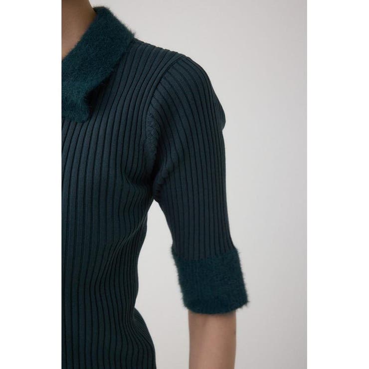 シャギーコンビポロニットトップス | AZUL BY MOUSSY | 詳細画像27 