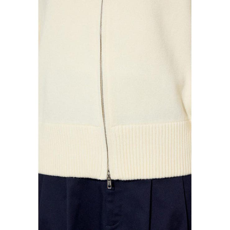 ダブルジップビッグカラーニット | AZUL BY MOUSSY | 詳細画像10 