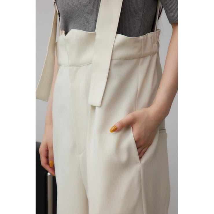 リネンライクワイドハイウエストサロペット | AZUL BY MOUSSY | 詳細画像11 