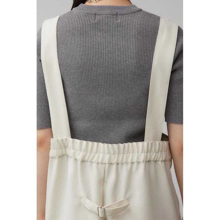 リネンライクワイドハイウエストサロペット | AZUL BY MOUSSY | 詳細画像9 