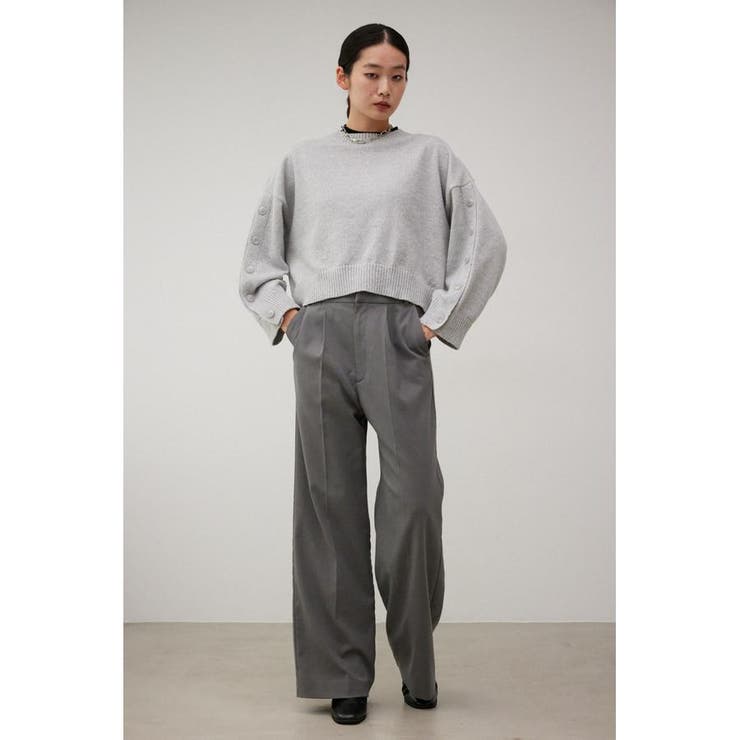 ボタンスリーブクロップドニットトップス | AZUL BY MOUSSY | 詳細画像23 