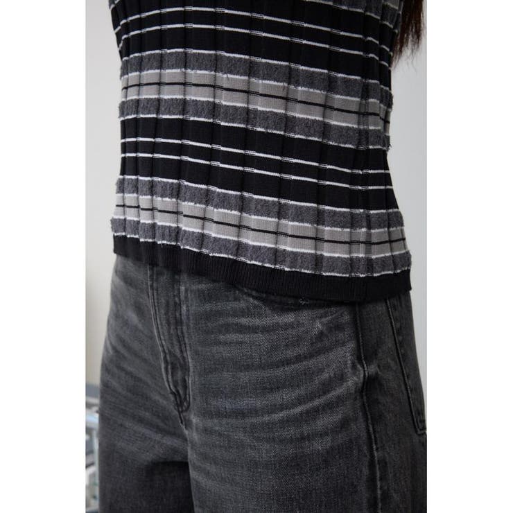 マルチボーダーノースリーブニット | AZUL BY MOUSSY | 詳細画像19 