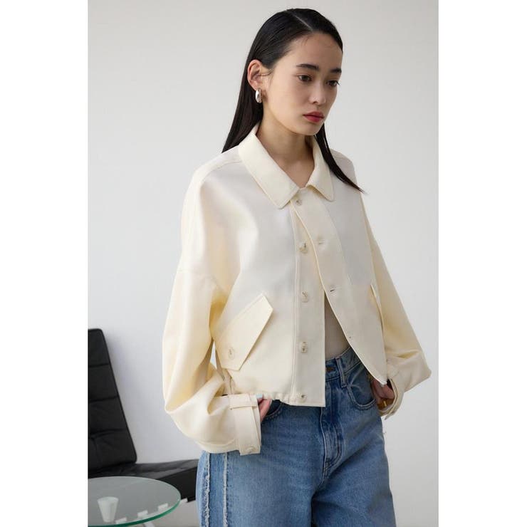 ボリュームスリーブクロップドシャツブルゾン | AZUL BY MOUSSY | 詳細画像2 