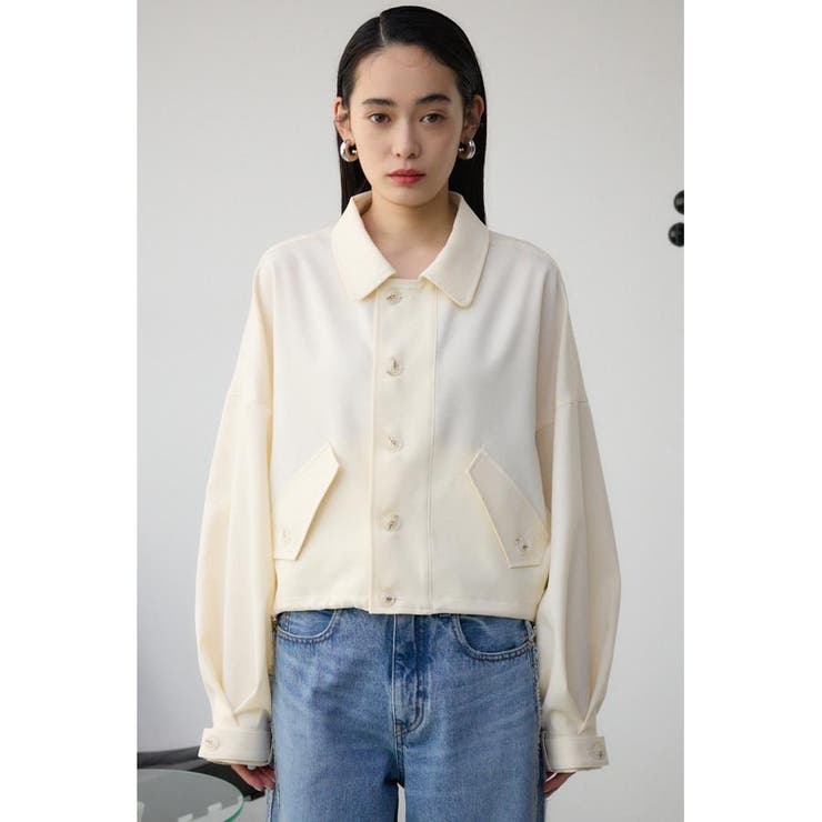 ボリュームスリーブクロップドシャツブルゾン | AZUL BY MOUSSY | 詳細画像4 