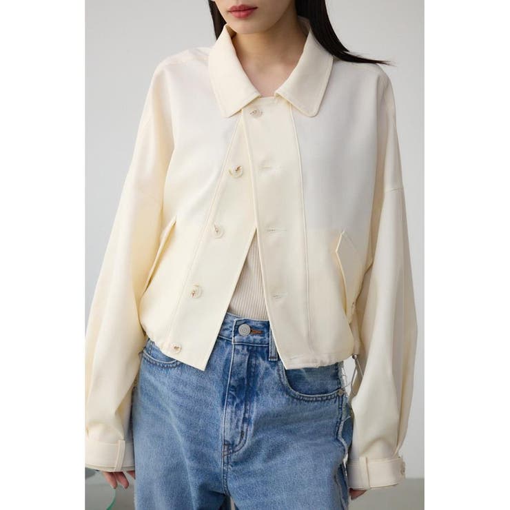 IVOY3 | ボリュームスリーブクロップドシャツブルゾン | AZUL BY MOUSSY