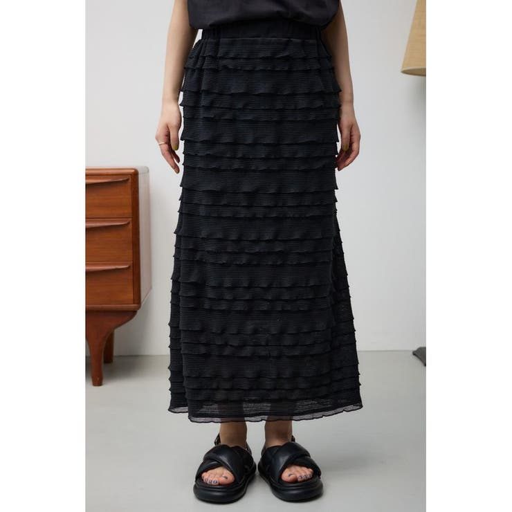 AZUL BY MOUSSY | ASYMMETRY FRILL GATHER SKIRT (スカート