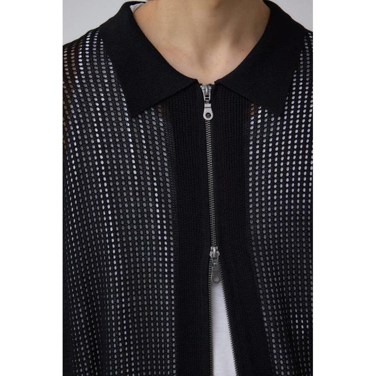 ポロ襟ジップニットトップス | AZUL BY MOUSSY | 詳細画像21 