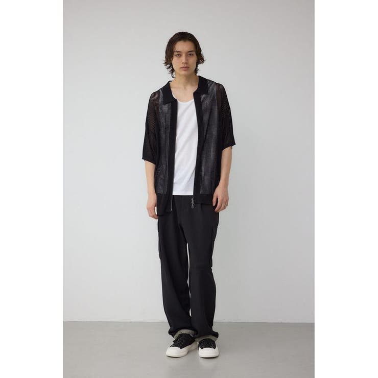 ポロ襟ジップニットトップス | AZUL BY MOUSSY | 詳細画像15 