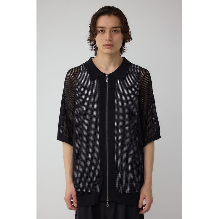 ポロ襟ジップニットトップス | AZUL BY MOUSSY | 詳細画像16 