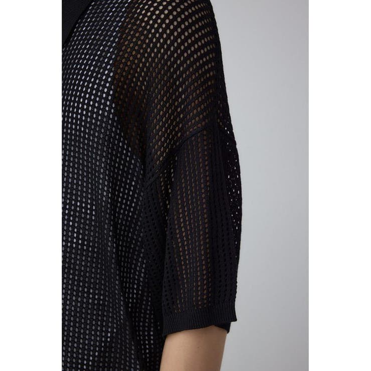 ポロ襟ジップニットトップス | AZUL BY MOUSSY | 詳細画像20 