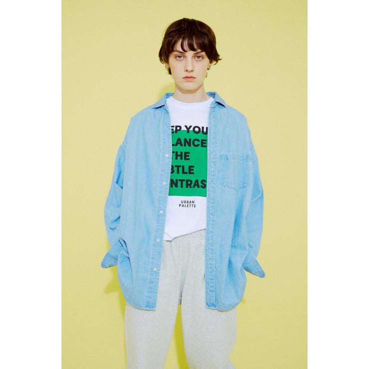 L/BLU1 | アーバンリラックスコットンシャツ | AZUL BY MOUSSY