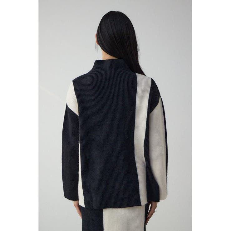 バイカラーハイネックニットトップス | AZUL BY MOUSSY | 詳細画像6 