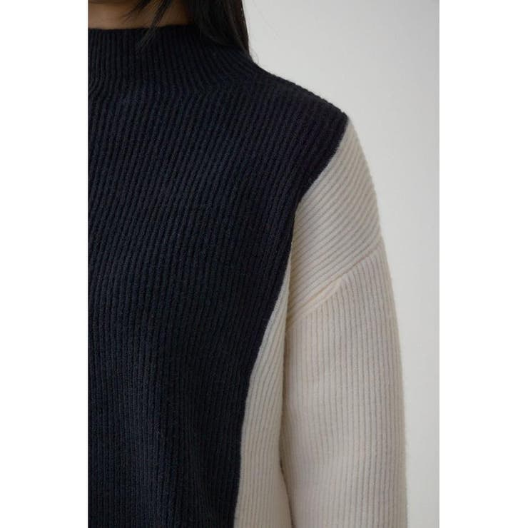 バイカラーハイネックニットトップス | AZUL BY MOUSSY | 詳細画像8 