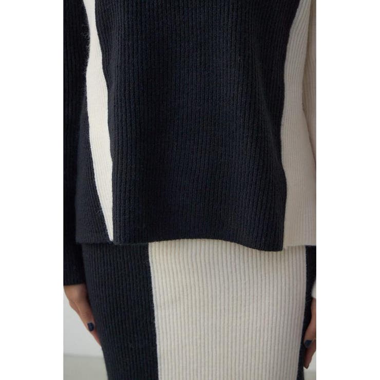 バイカラーハイネックニットトップス | AZUL BY MOUSSY | 詳細画像11 