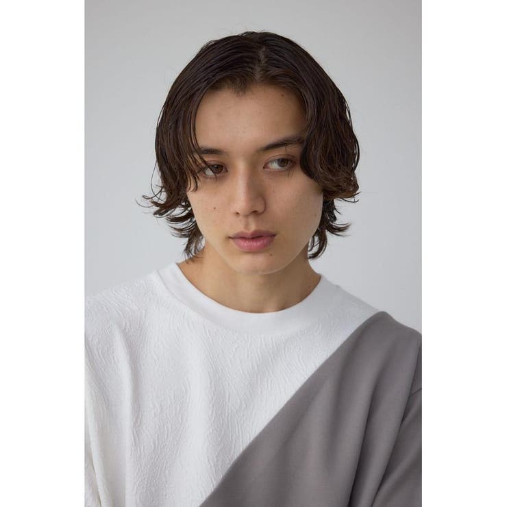 異素材スウィッチングラフィックTEE | AZUL BY MOUSSY | 詳細画像2 