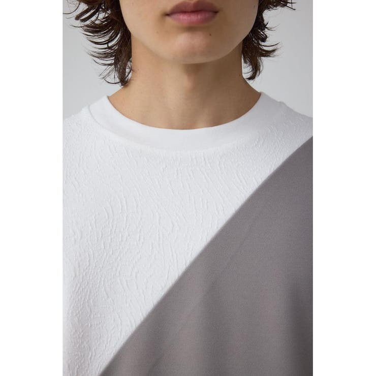 異素材スウィッチングラフィックTEE | AZUL BY MOUSSY | 詳細画像8 