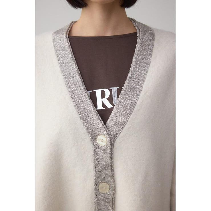 ラメバイカラーニットカーディガン | AZUL BY MOUSSY | 詳細画像8 