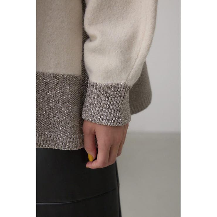 ラメバイカラーニットカーディガン | AZUL BY MOUSSY | 詳細画像11 