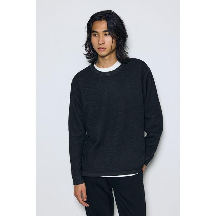 BLK | レイヤードニットトップスセット | AZUL BY MOUSSY