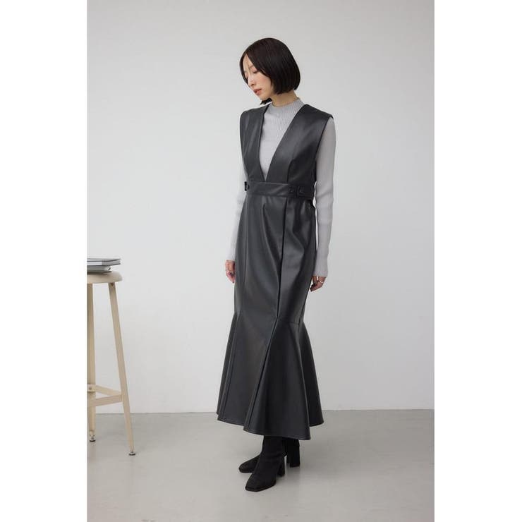 カットアウトマーメーイドジャンパースカート | AZUL BY MOUSSY | 詳細画像4