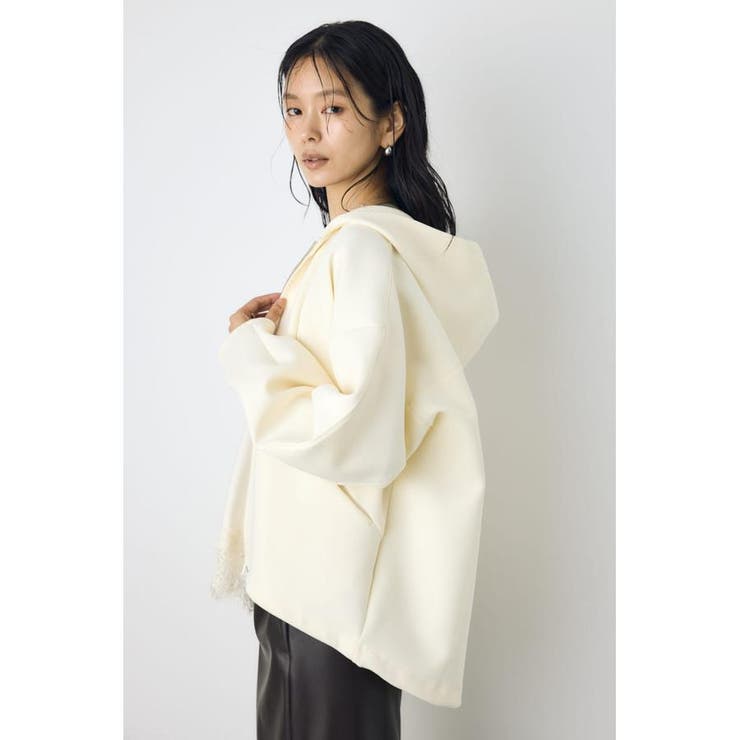 コクーンダブルジップパーカー | AZUL BY MOUSSY | 詳細画像3 