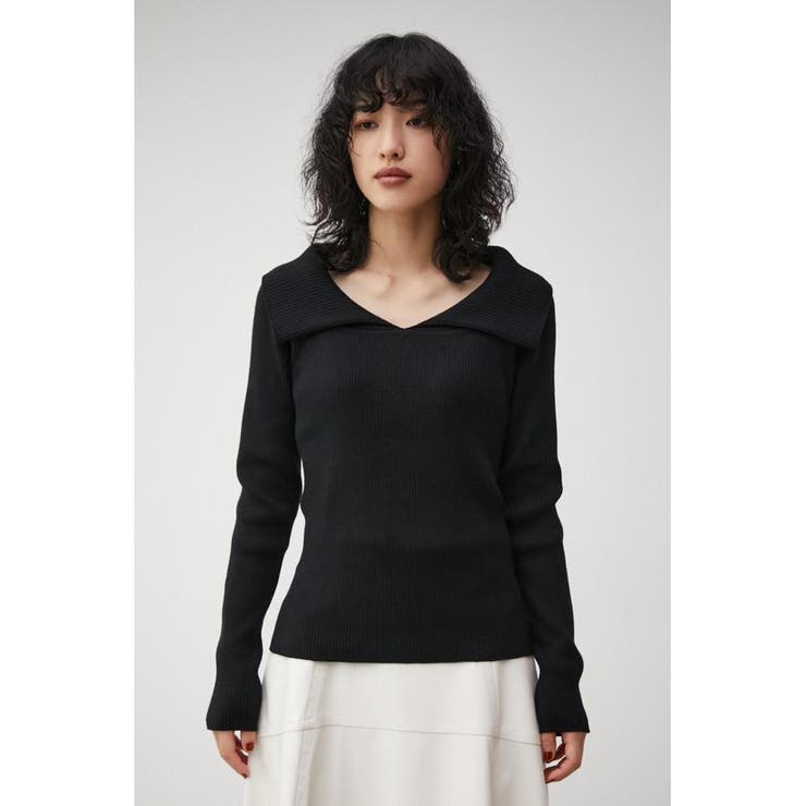 BIG COLLAR KNIT PULLOVER[品番：AZLW0020470]｜AZUL BY MOUSSY ...