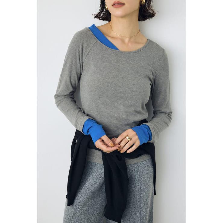 バイカラー長袖トップス | AZUL BY MOUSSY | 詳細画像20 