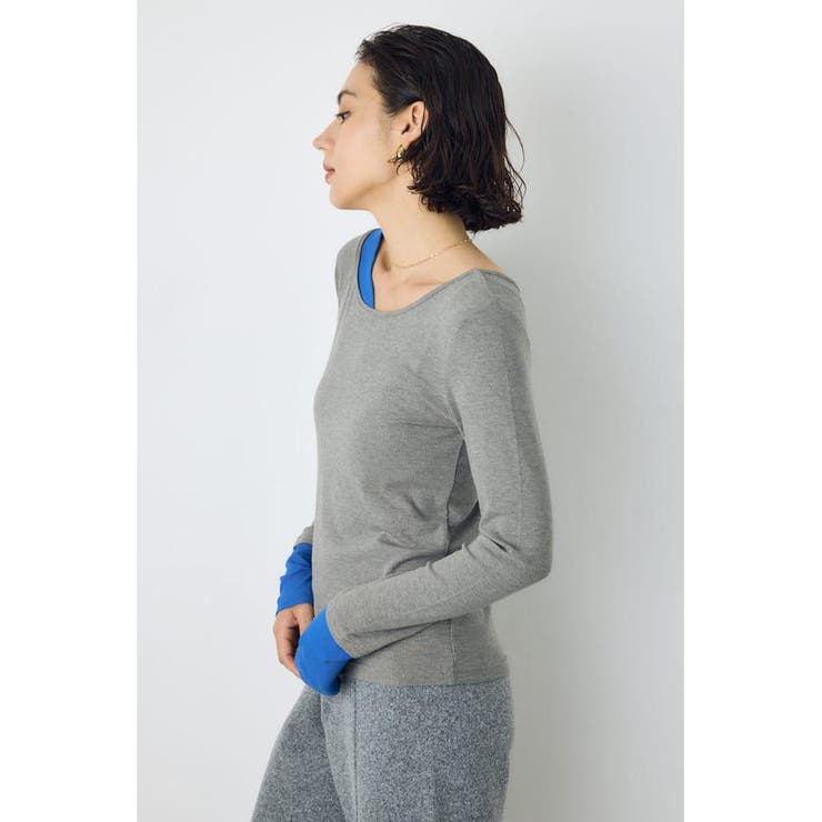 バイカラー長袖トップス | AZUL BY MOUSSY | 詳細画像21 