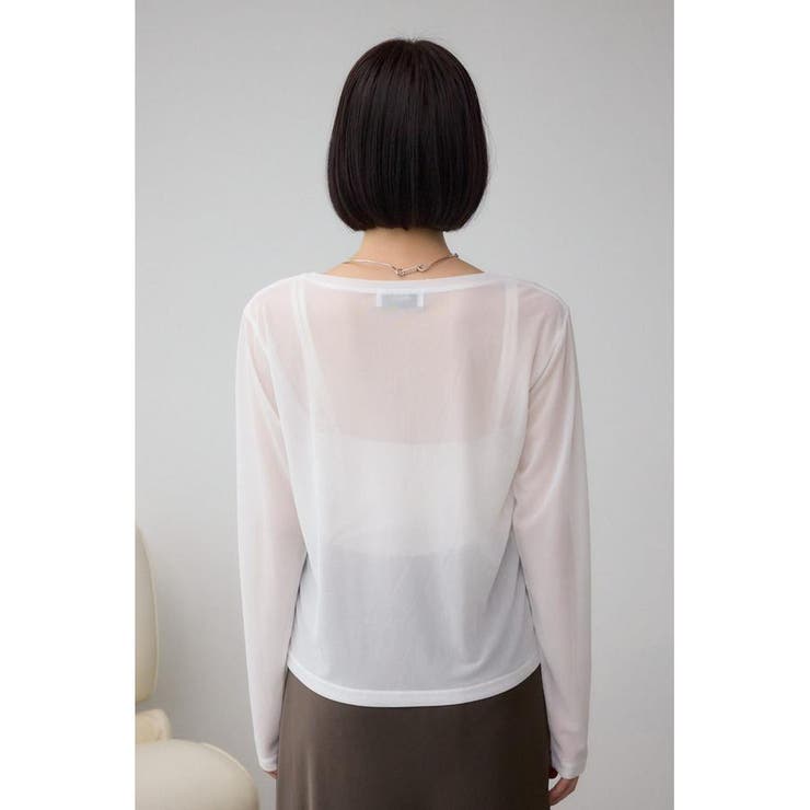 メッシュボーダーインナーセットニット | AZUL BY MOUSSY | 詳細画像37 