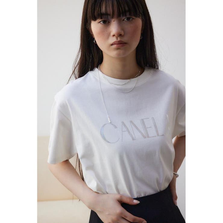 メタリックロゴTシャツ[品番：AZLW0021871]｜AZUL BY MOUSSY（アズール