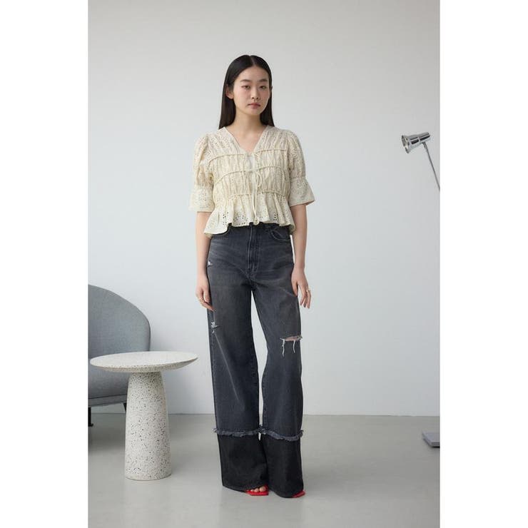 ギャザーストラップスクエアトゥサンダル | AZUL BY MOUSSY | 詳細画像25 